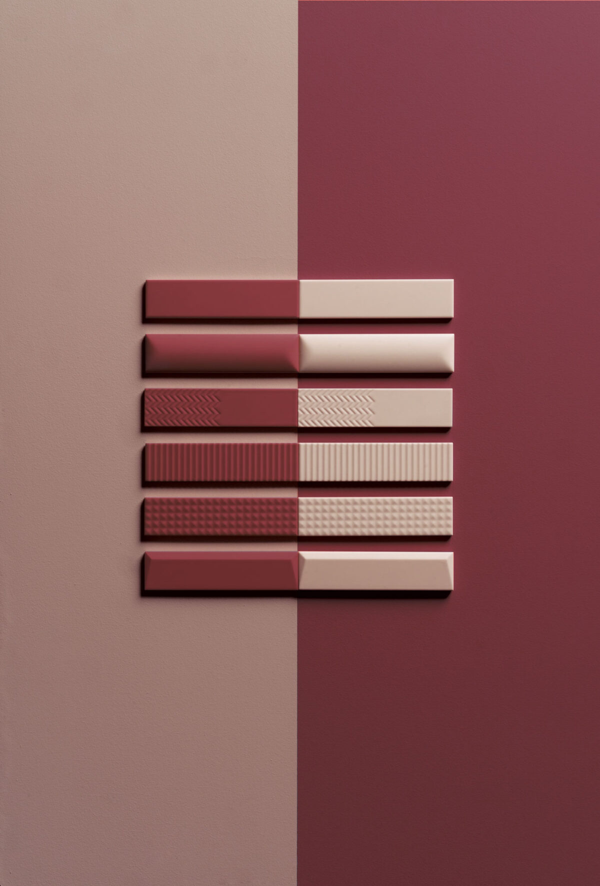 Biscuit-Bordeaux-Powder-All-Patterns 41zero42 BISCUIT PEAK BORDEAUX 5x20cm - obrazek 3