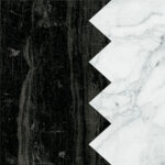 41zero42 DANDY COMB WHITE BLACK 18,6x18,6cm - obrazek 2