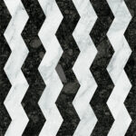 41zero42 DANDY RIBBON WHITE BLACK 18,6x18,6cm - obrazek 4