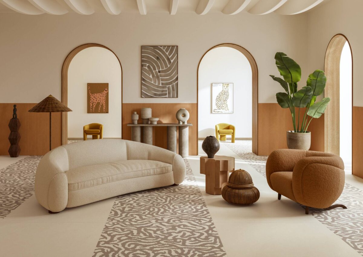 41zero42 NOK SNAKE IVORY 120x120cm - obrazek 3