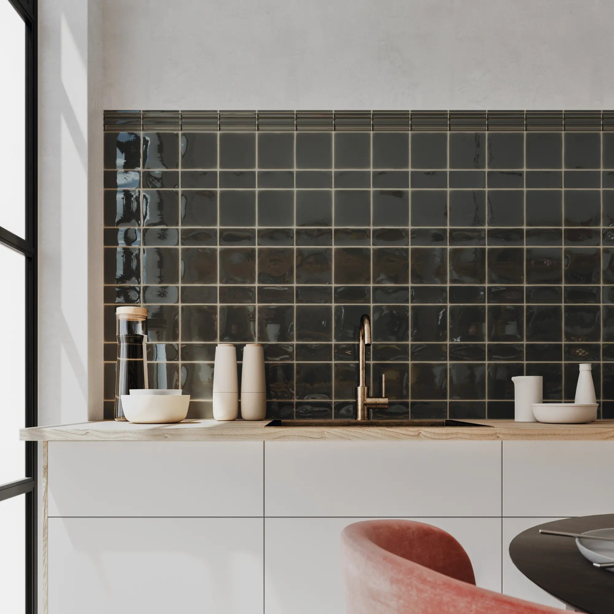 WOW TILES FAYENZA Square EBONY 12,5x12,5cm - obrazek 2